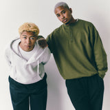 Fleece Henry Neck Hoodie
