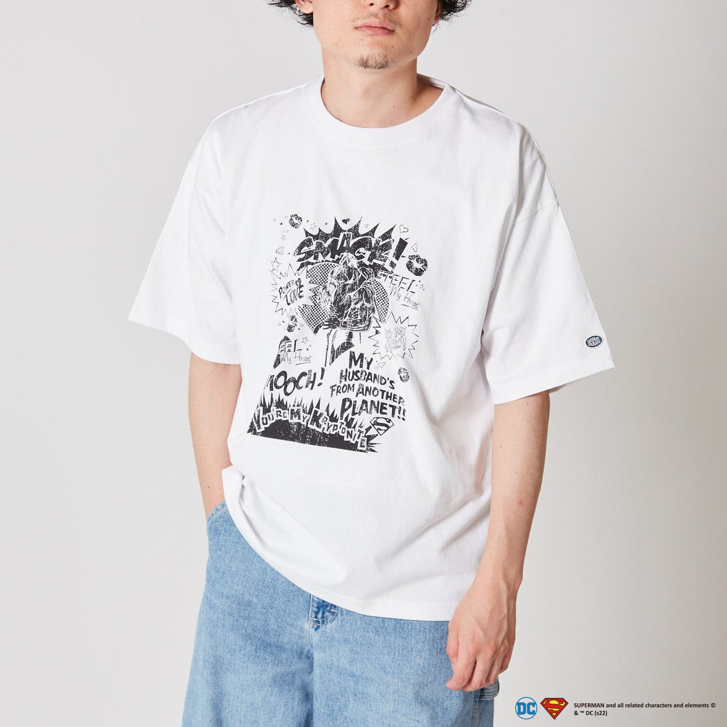 【SUPERMAN|DISCUSATHLETIC】フロントプリントTシャツ