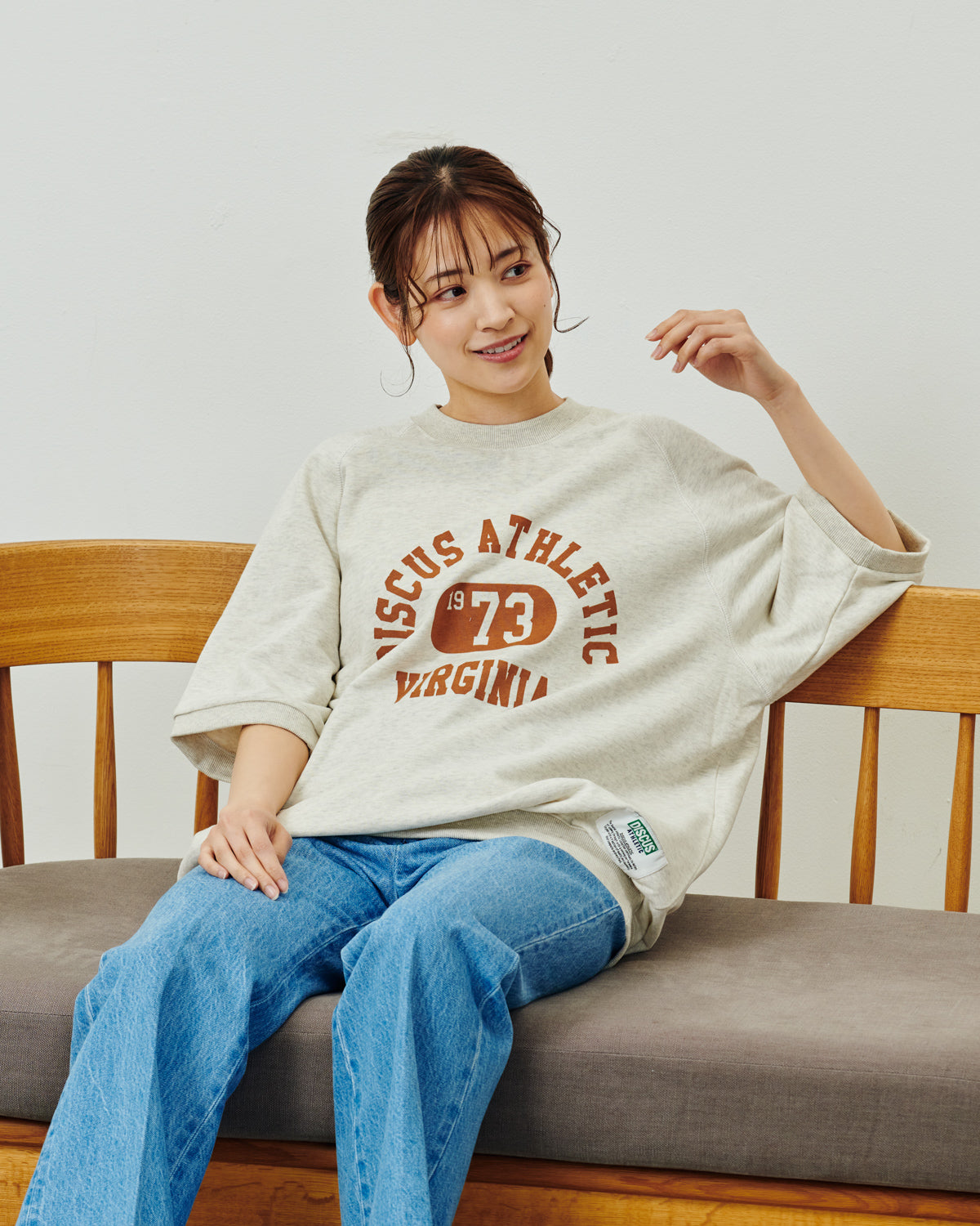 フレンチテリーラグランルーズＴシャツ