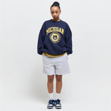MICHIGAN College Logo Crewneck Sweatshirt