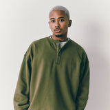 Fleece Henry Neck Sweat