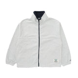 フリース部分配色フルZIPJK