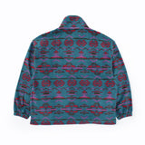 フリースパイピング配色ハーフZIP PO