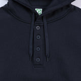Fleece Henry Neck Hoodie