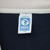 フリースパイピング配色ハーフZIP PO