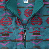 フリースパイピング配色ハーフZIP PO