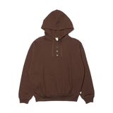 Fleece Henry Neck Hoodie