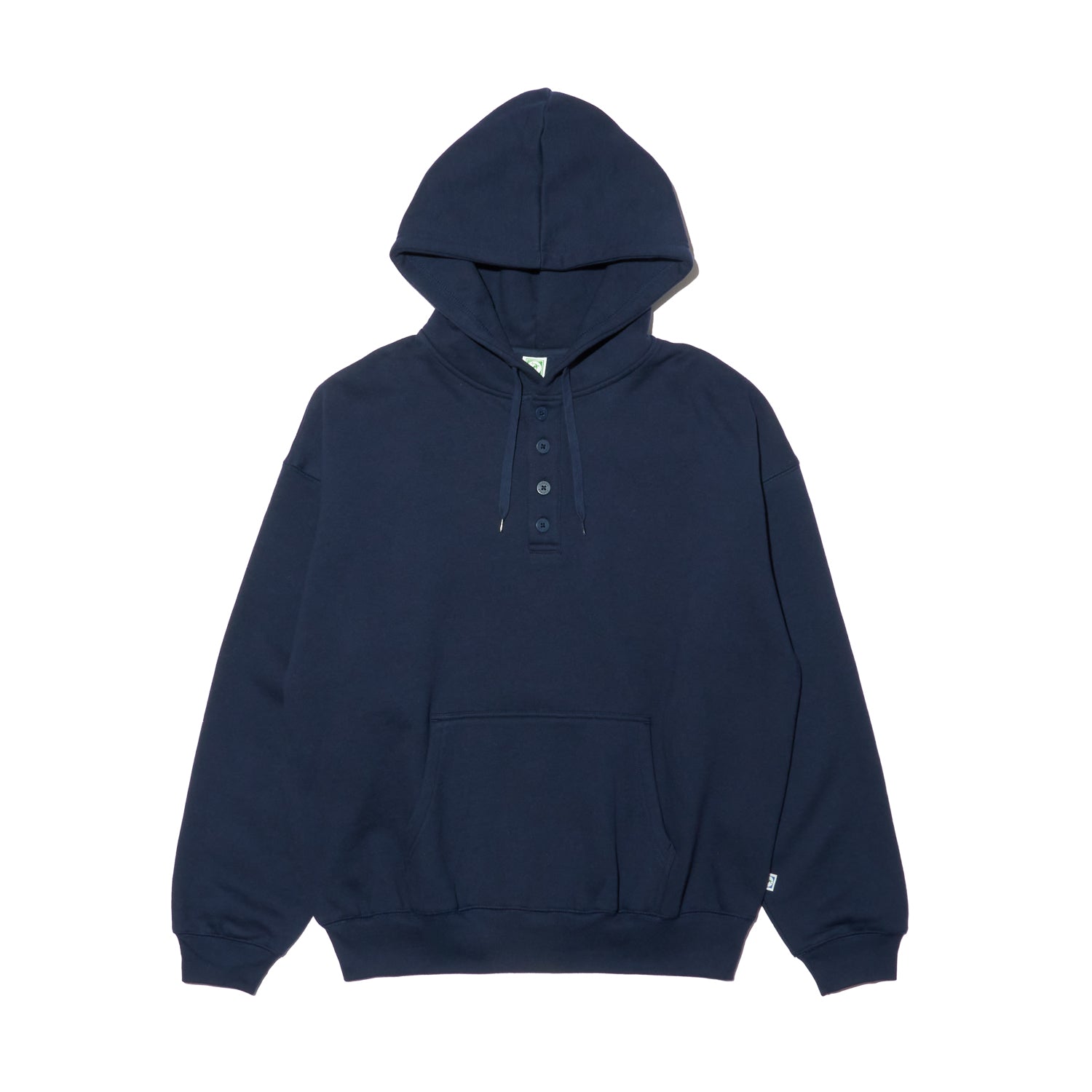 Fleece Henry Neck Hoodie