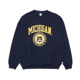 MICHIGAN Colleege Logo Crewneck Sweatshirt