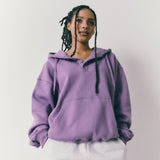Fleece Henry Neck Hoodie