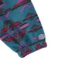 フリースパイピング配色ハーフZIP PO