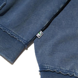 Distressed Zip Hoodie