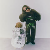 HOME ECONOMICS EXPERIMENT × Discus Fleece Crewneck Sweatshirt 【Brown】