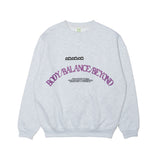 HOME ECONOMICS EXPERIMENT × Discus Fleece Crewneck Sweatshirt【Ash grey】