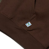 HOME ECONOMICS EXPERIMENT × Discus Zip UP Fleece Hoodie【Brown】