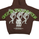 HOME ECONOMICS EXPERIMENT × Discus Zip UP Fleece Hoodie【Brown】