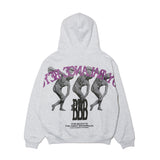 HOME ECONOMICS EXPERIMENT × Discus Zip UP Fleece Hoodie【Ash grey】