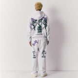 HOME ECONOMICS EXPERIMENT × Discus Zip UP Fleece Hoodie【Ash grey】