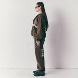 HOME ECONOMICS EXPERIMENT × Discus Zip UP Fleece Hoodie【Brown】