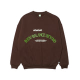 HOME ECONOMICS EXPERIMENT × Discus Fleece Crewneck Sweatshirt 【Brown】