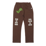 HOME ECONOMICS EXPERIMENT × Discus Casual Sweatpants【Brown】