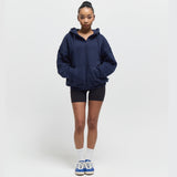 Fleece Henry Neck Hoodie