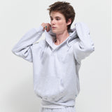 Fleece Henry Neck Hoodie