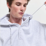 Fleece Henry Neck Hoodie