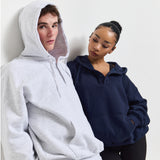 Fleece Henry Neck Hoodie