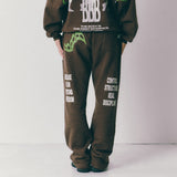 HOME ECONOMICS EXPERIMENT × Discus Casual Sweatpants【Brown】
