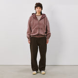 Distressed Zip Hoodie