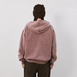 Distressed Zip Hoodie