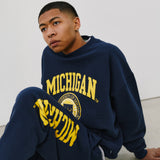 MICHIGAN Colleege Logo Crewneck Sweatshirt