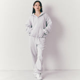 Fleece Henry Neck Hoodie
