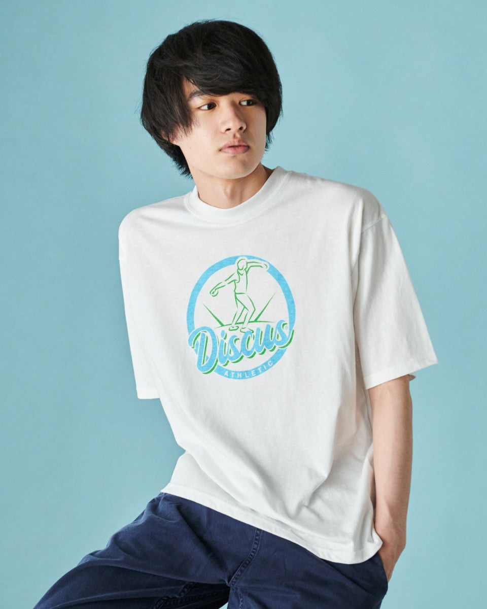 レトロプリントクルーＴシャツ