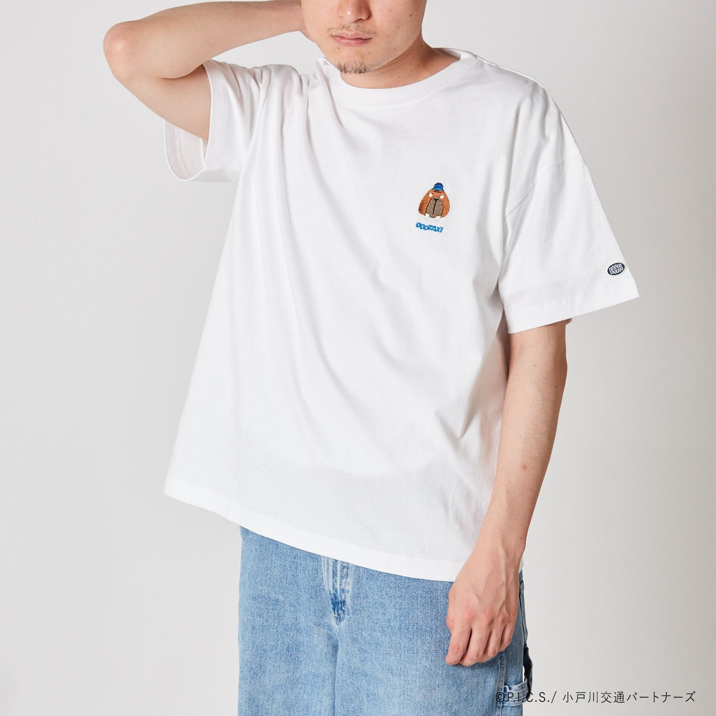 【ODDTAXI×DISCUSATHLETIC】ワンポイント刺繍Tシャツ