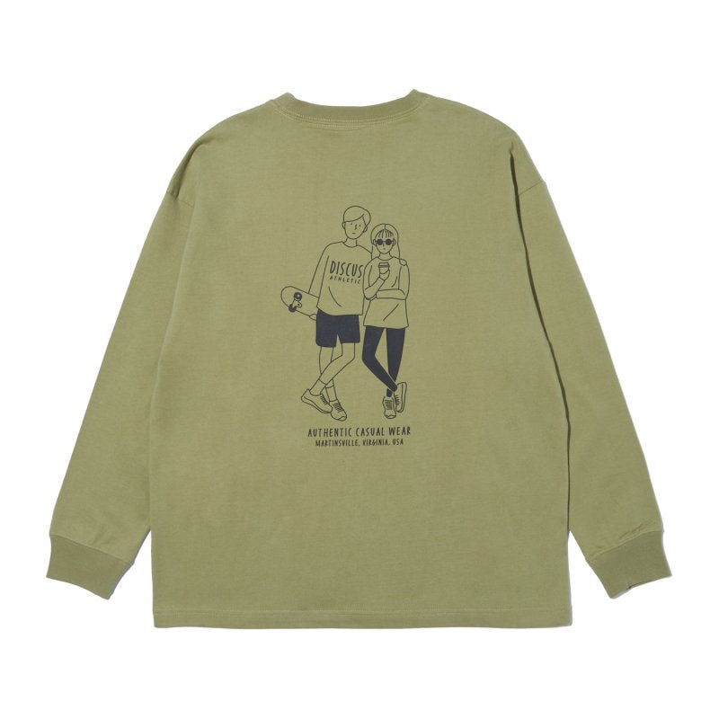 天竺プリントロングTシャツ