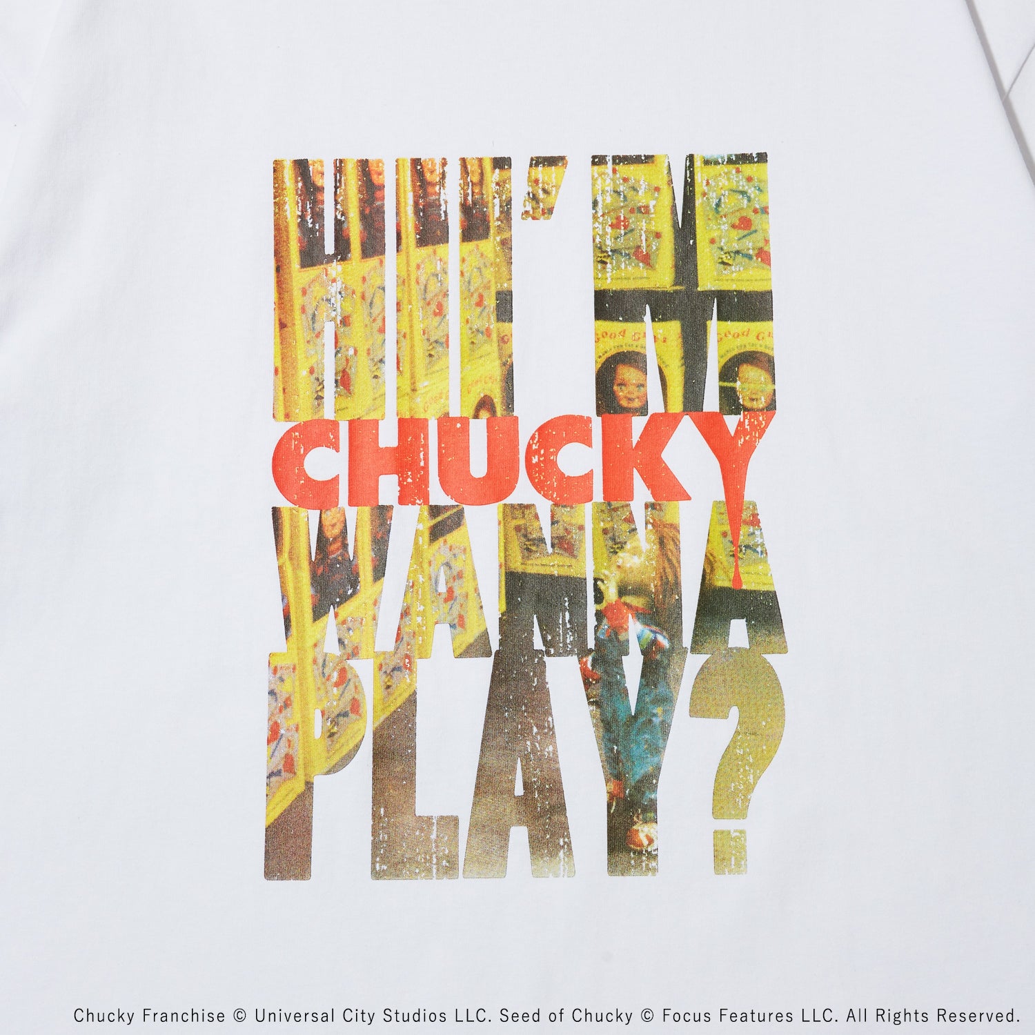『CHUCKY』 フロントプリントTシャツ