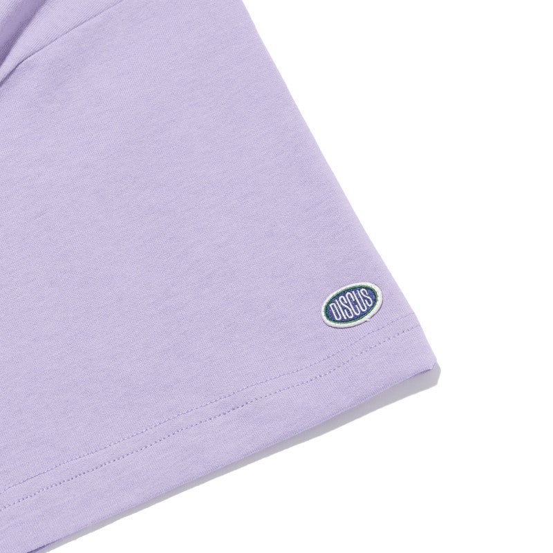 USACOTTON天竺 ドロッププリントTシャツラベンダー