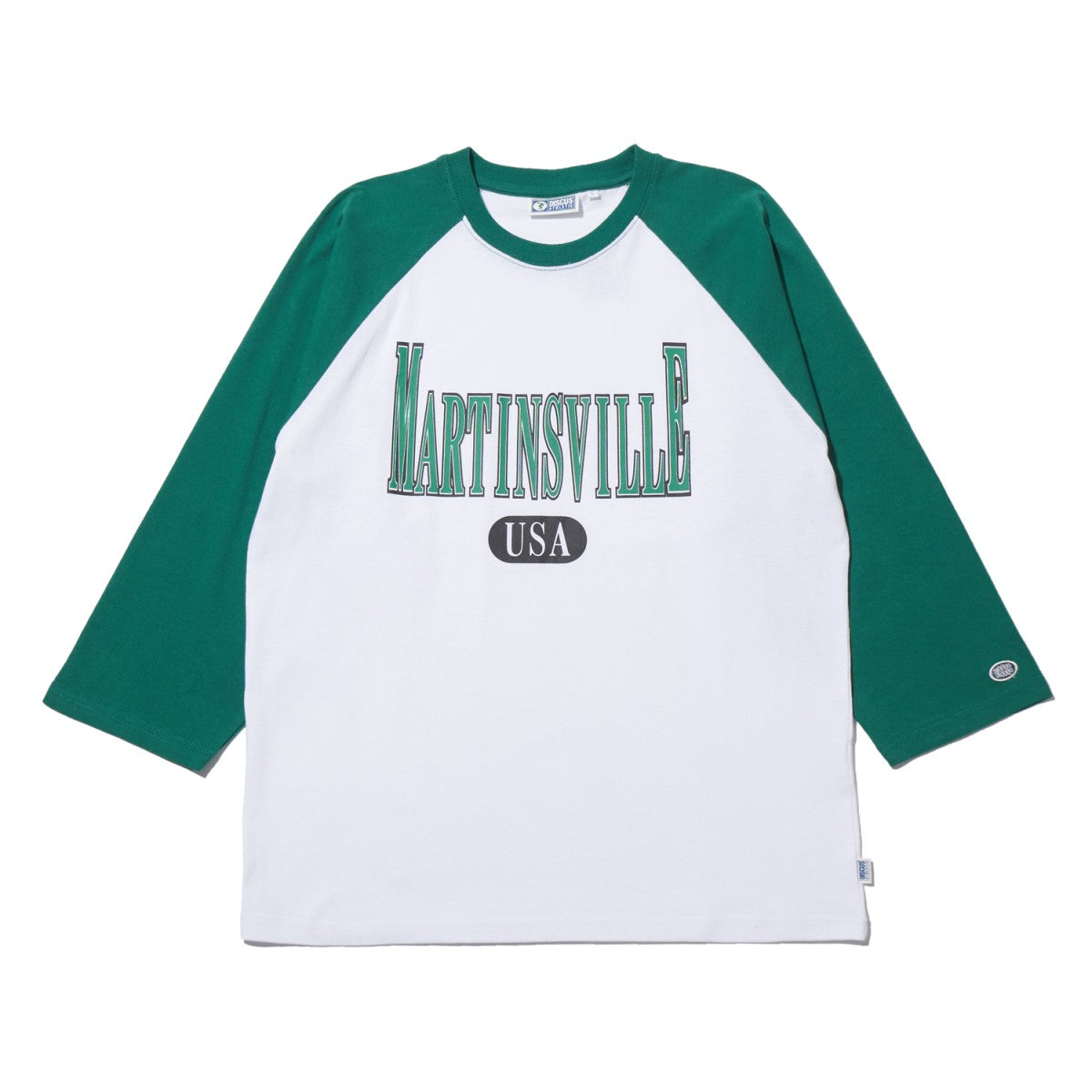 7分袖ラグラン プリントクルーＴシャツ