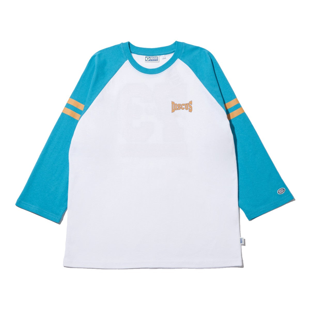 7分袖ラグラン プリントクルーＴシャツ
