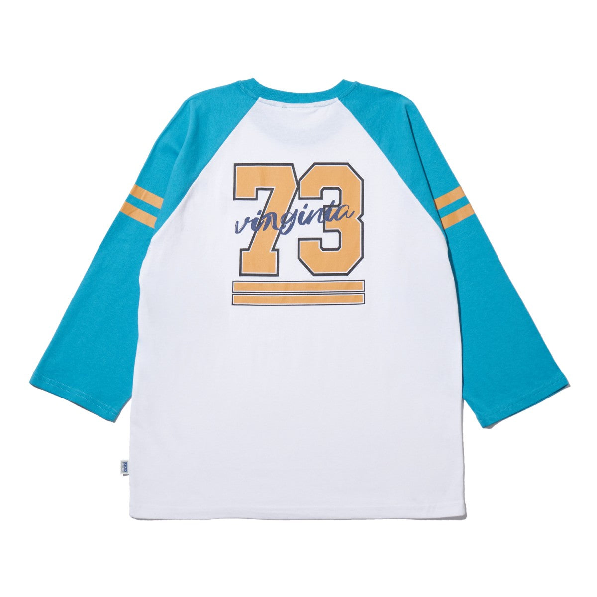 7分袖ラグラン プリントクルーＴシャツ