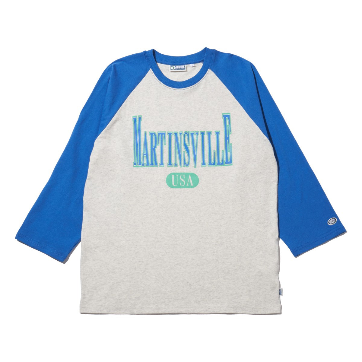 7分袖ラグラン プリントクルーＴシャツ